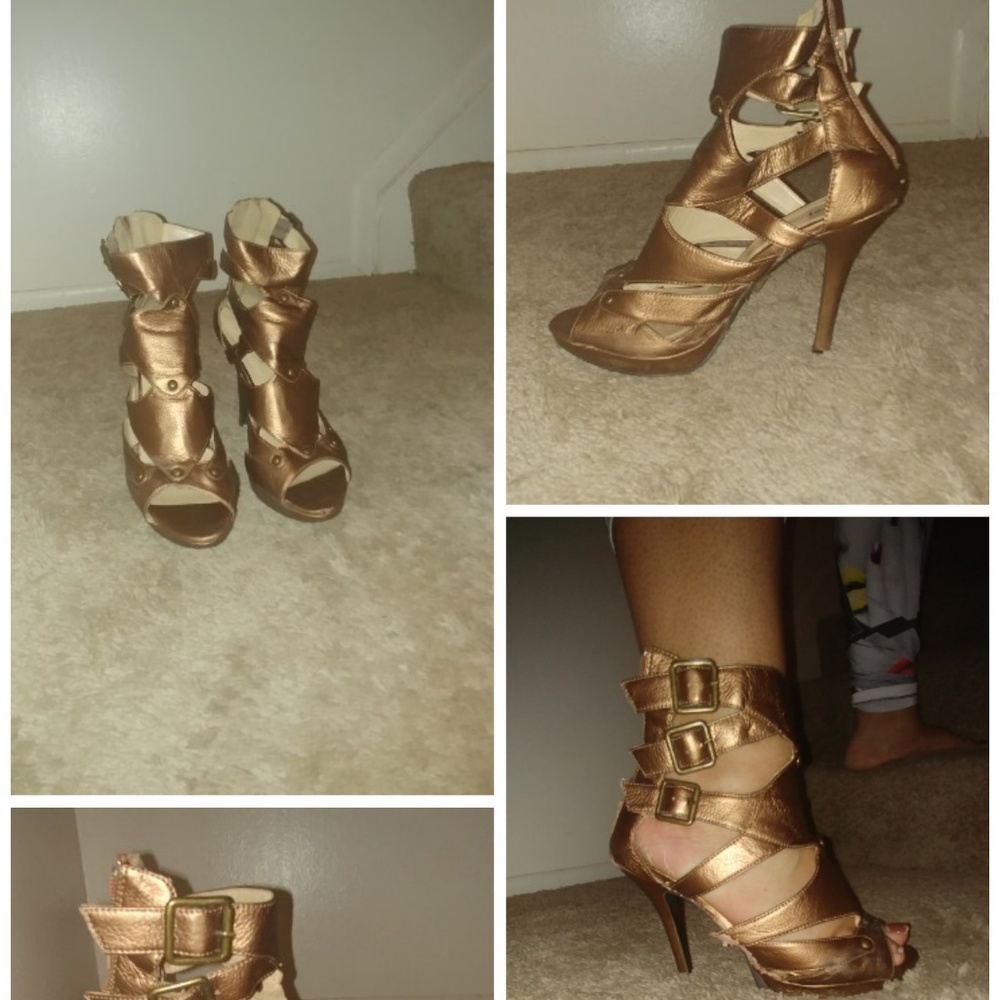 Bronze heels